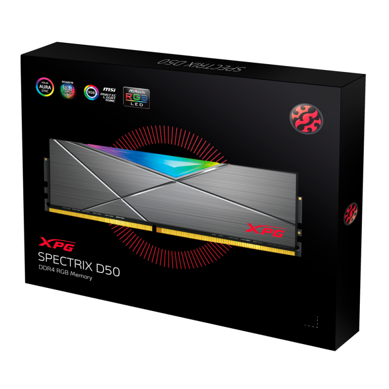 RAM XPG DDR4 | SPECTRIX D50 (16GB ) 8x2 - 3200MHz RGB -DESKTOP
